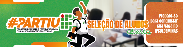 Cursinho preparatório para o Ensino Médio Integrado do IFSULDEMINAS está com vagas abertas