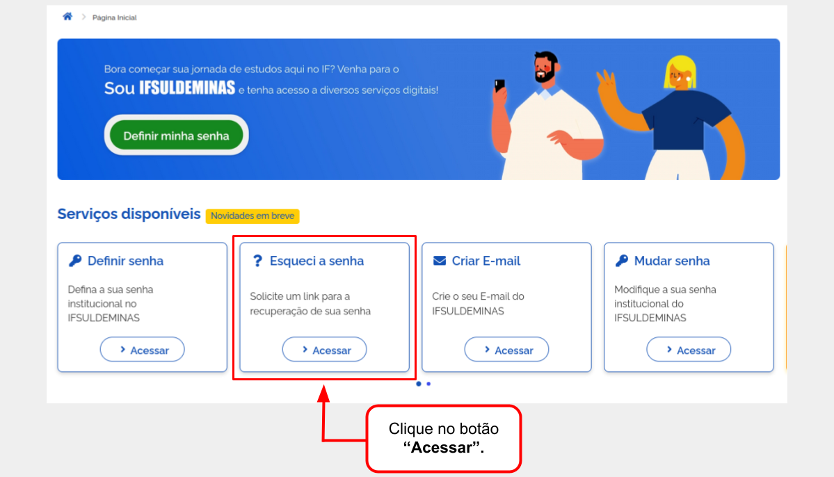 1 Recuperação de Senha