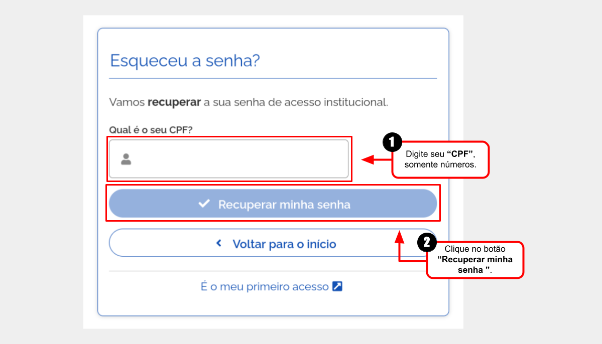 2 Recuperação de Senha